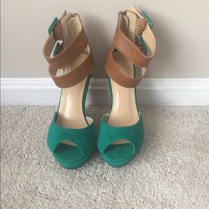 Monaco color block wedges